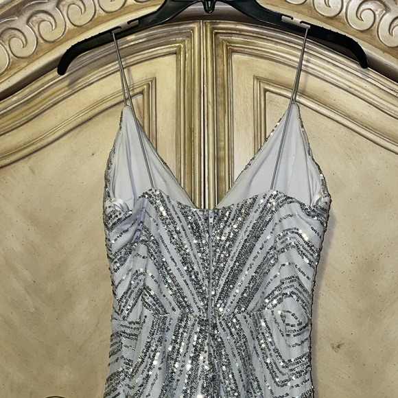 NWT from Macy’s Dress sequence silver 
Juniors size 5/6 - Picture 6 of 16